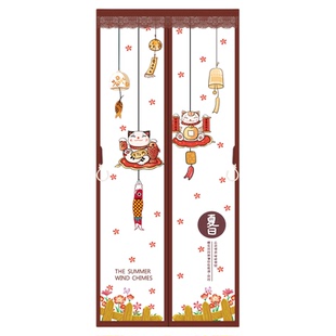 夏季防蚊门帘自粘双开门家用防蝇通风免打孔魔术贴磁性自吸农村