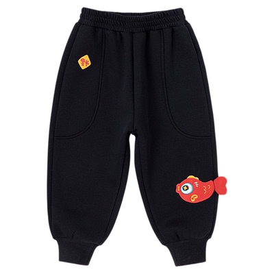 嘟嘟家男童裤子女童冬季束脚裤