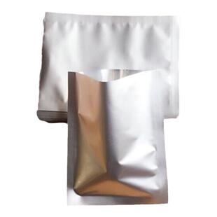 铝箔袋食品纯铝膜塑料小号抽气包装平口光面袋子真空封口复合加厚