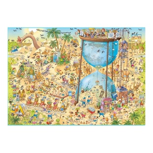 包邮 HEYE德国进口成人益智拼图30068沙漠栖息地1000片动物园系列