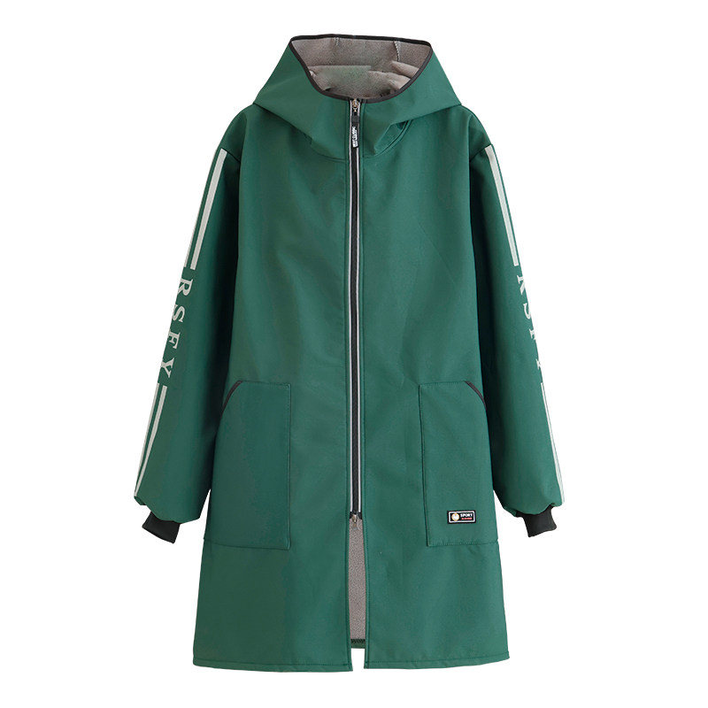 冬季加绒保暖家用外穿长袖防水防脏衣男女定制工作服成人罩衣围裙