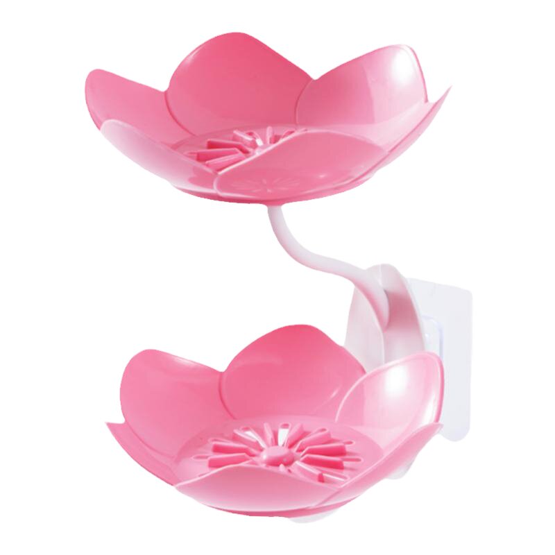 莲花皂盒免打孔壁挂式沥水肥皂架