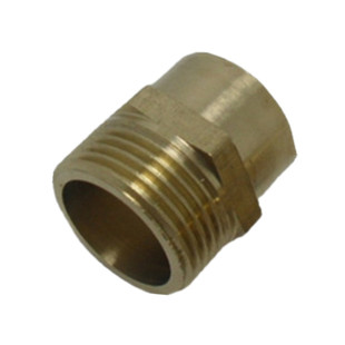 铜直接6分转4分加长补芯 水管管材配件6分外转4分内直通变径接头