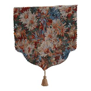 冰箱防尘盖巾莫奈油画复古轻奢高档装饰防滑防尘罩巾单双开门盖布