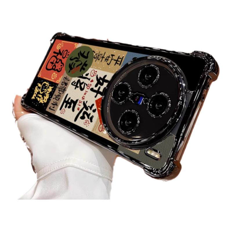 好运气囊防摔vivox200pro手机壳x100s透明ultra电镀x90全包80x70外套VIVOiqoo12pro男neo9 Y300 78y77 76 S19