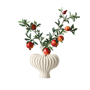 富贵红石榴果仿真花年宵花摆件玄关客厅插花装饰花乔迁新居假花