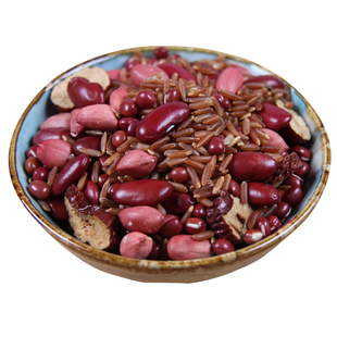 五红粥农家粗粮 红豆红米红皮花生米红芸豆红枣干女人杂粮粥