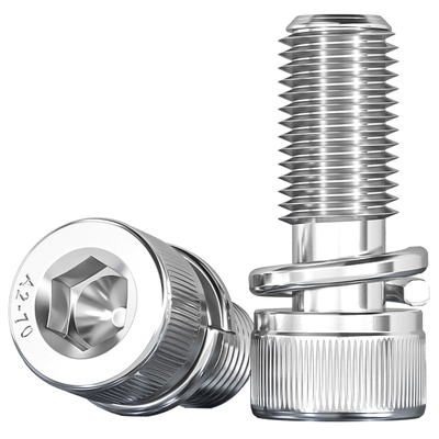 自带弹垫二组合螺丝内六角杯头