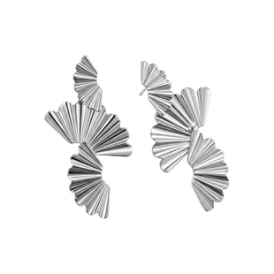 Gloire/古名S925银气质百搭复古铁扇公主韩版设计感小众耳饰