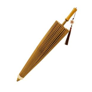 中典无味油纸伞复古棕色古风男女实用防雨防晒传统纯手工雨伞古伞