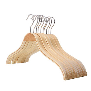防滑木衣架家用实木衣挂木质无痕裤架衣撑衣架服装店专用女装儿童
