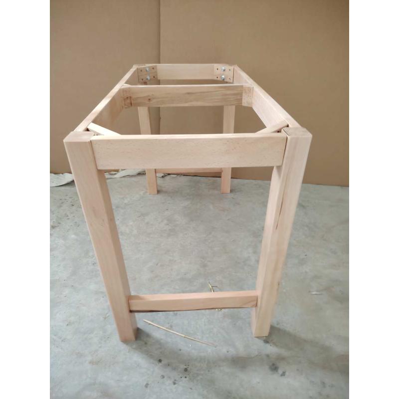 全实木加粗支架餐桌桌腿长方形框架木桌脚桌子腿桌架学习桌架子