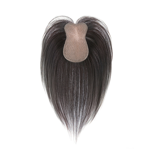 魔术贴假发片真发遮头顶白发女增发量蓬松自然前额无痕高颅顶假发