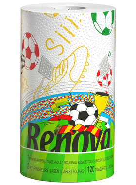 Renova足球世界杯印花厨房纸