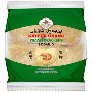 印度尼西亚进口水妈妈印尼虾片原味大片自己油炸大虾片零食400g