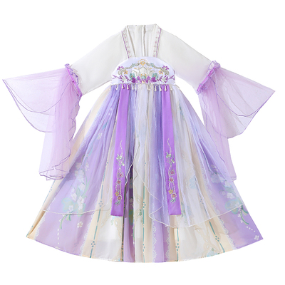 中秋节汉服女童2025新款超仙裙子