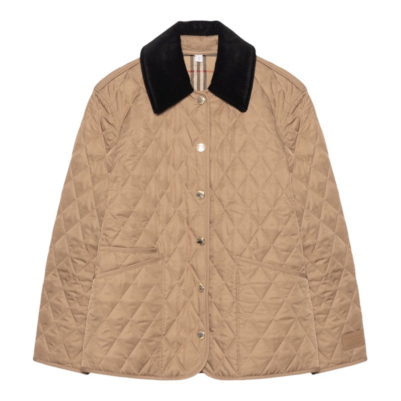 现货BURBERRY/博柏利秋冬新品女款棉服外套巴宝莉格谷仓黄金甲