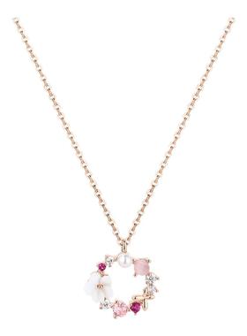 花朵吊坠项链女款高级感