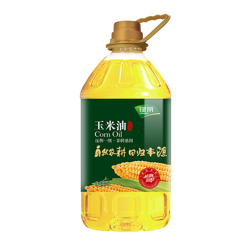 绿帝5升物理压榨烘焙玉米油
