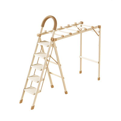 晾衣架梯子两用加厚折叠伸缩梯