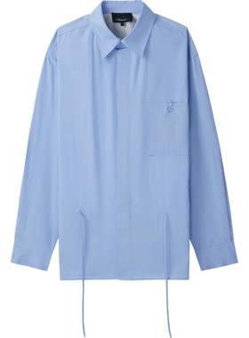 3.1 Phillip Lim 夏季男士大廓型抽绳府绸衬衫上衣