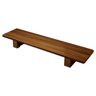 实木台式电脑显示器增高架家用办公桌置物架桌面收纳架笔记本支架