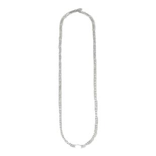 ASCENDER Cutting Opera Necklace 超薄车花925纯银长项链毛衣链