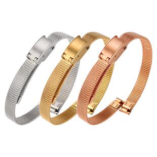 女士小尺寸精钢手表带适配Rosemont罗斯蒙特时尚编织网带经典表链