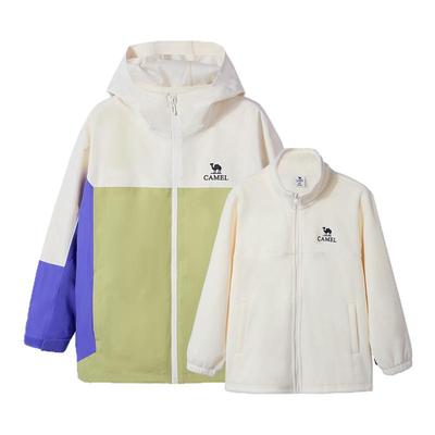 骆驼儿童冲锋衣三合一男童登山服