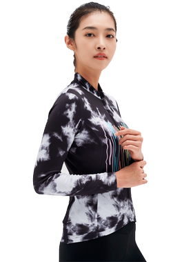捷酷秋冬女士抓绒保暖运动骑行服