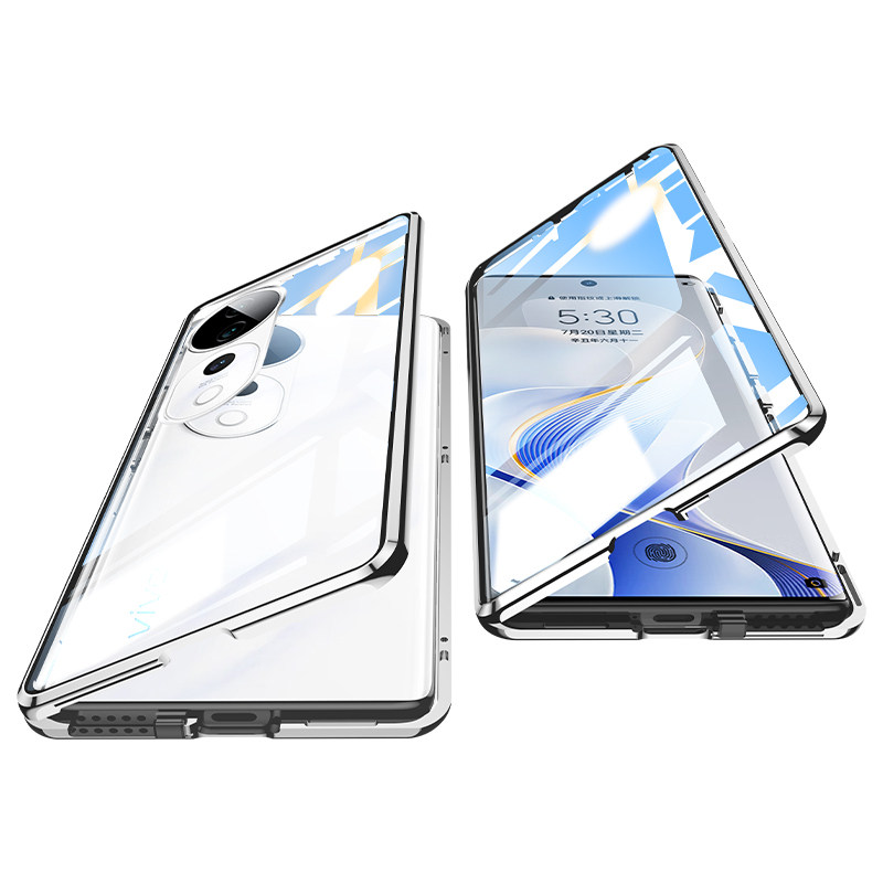 芊宸适用vivos20pro手机壳新款VIVO S20保护套防窥双面玻璃全包防摔vivis19曲面屏s19pro的透明镜头高级感女p
