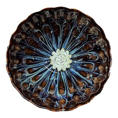 敦煌蓝翎莲花盏杯茶具套装