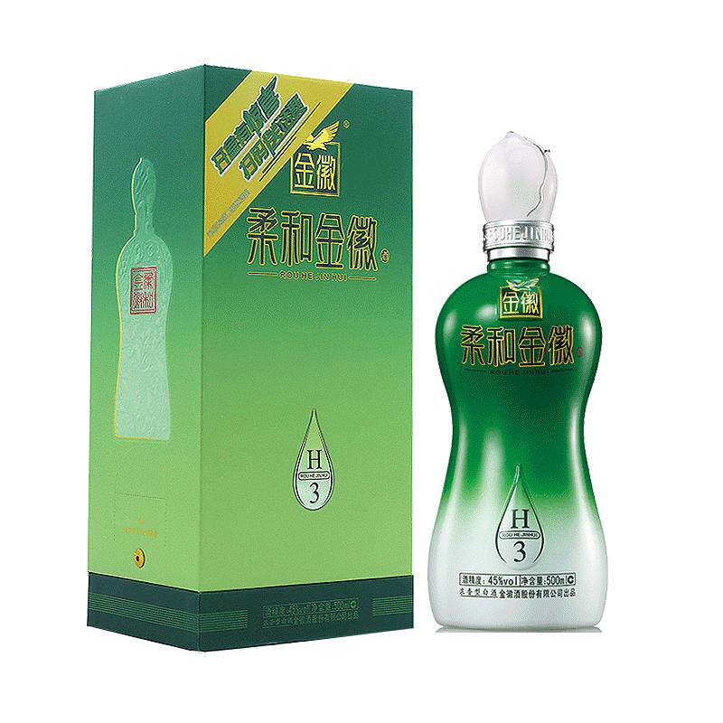 金徽酒45度柔和金徽H3单瓶装白酒