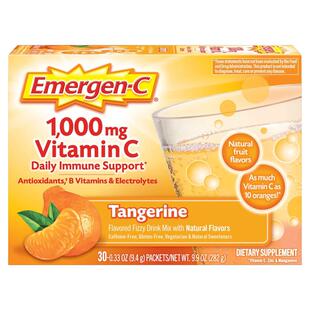 Emergen-C 1000mg 维生素C补充剂 橘子味-30 粒