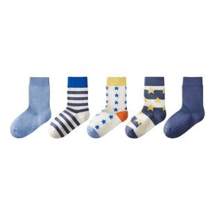 5双|蕉内小特护301Color儿童中筒袜子男女童百搭卡通抗菌不起球秋