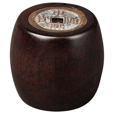 容山堂黑檀木盖置实木壶盖