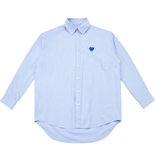 ADERERROR 春新款简约时尚潮流宽松男女印画长袖衬衫