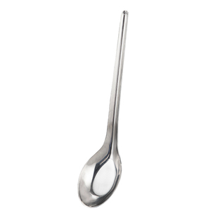 霜山304不锈钢元宝勺家用西瓜勺干饭汤勺甜品勺调羹长柄汤匙勺子