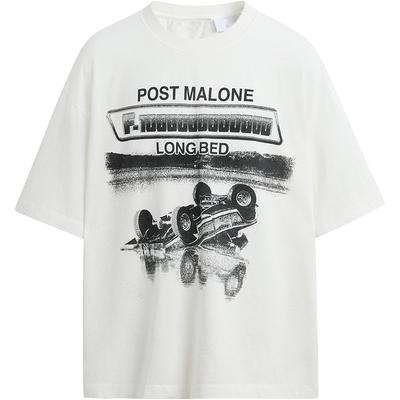 联名款印花水洗短袖T恤