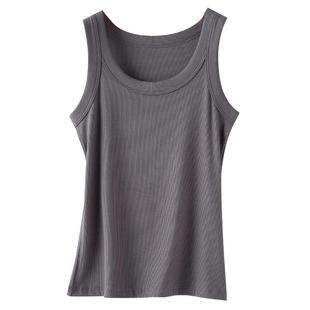 背心女内搭秋冬季磨毛加绒打底衫无袖内穿2023年新款保暖吊带上衣