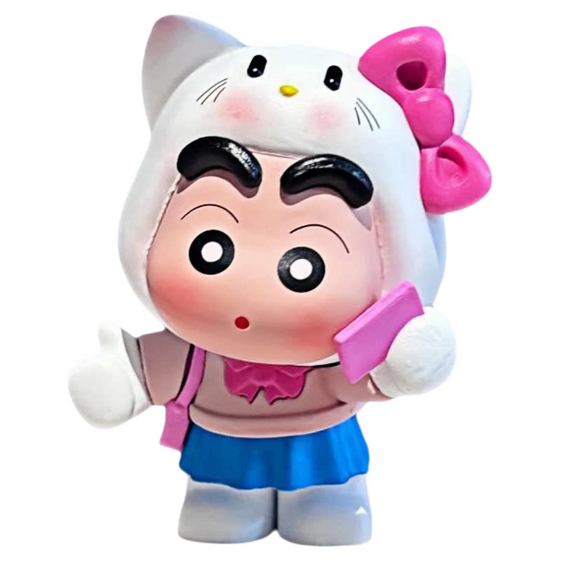 哇!猫猫蜡笔小新可爱摆件!
