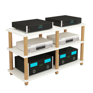 功放机柜专业音响柜ktv调音台功放置物架实木多层家用胆机避震架