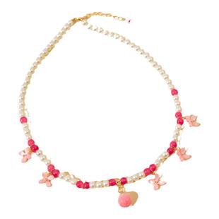 古月家女童汉服珍珠项链中国风明制软璎珞儿童古风配饰马面裙搭配