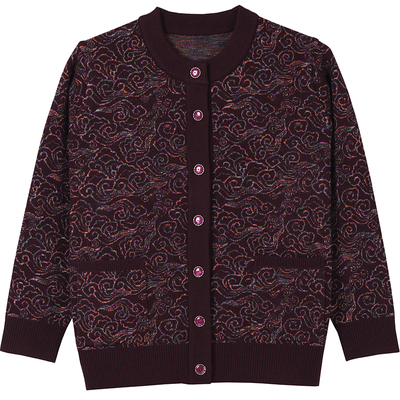 老年人毛衣开衫外套加厚保暖