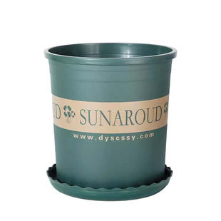 花盆塑料加厚新款矮胖加仑盆树脂盆绿萝多肉月季家用大号透气盆栽