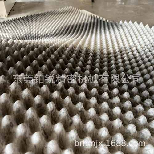 东莞铂锐波浪压型机聚酯清洁棉压花家私棉卷材自动收卷海绵加工