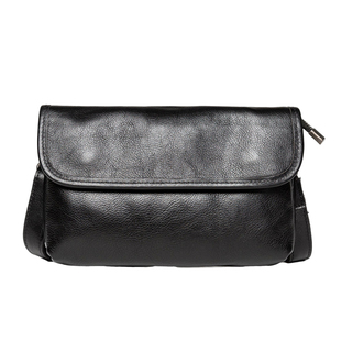 原创小众男士真皮通勤单肩斜挎包男款植鞣牛皮休闲手机小包手拿包