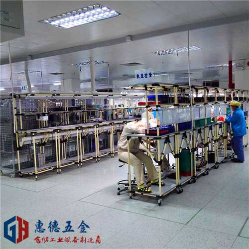 多层横梁式可移动精益管货架工厂车间仓储拣货线棒置物架厂家直供