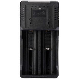 26650锂电池双槽充电器3.7/4.2V通用18650强光手电筒小风扇2A快充