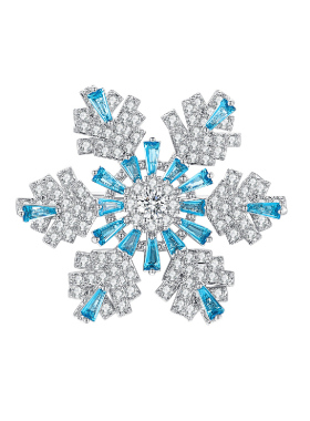 JAY冰晶雪花胸针教师节礼物